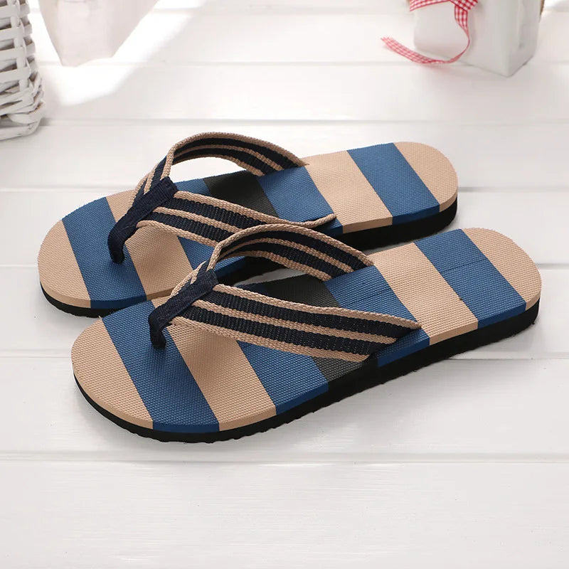 Summer Men's Flip-Flops Minimalist Beach Sandals Large Size Cross-Border New Arrival Couples Toe Thong Sandals