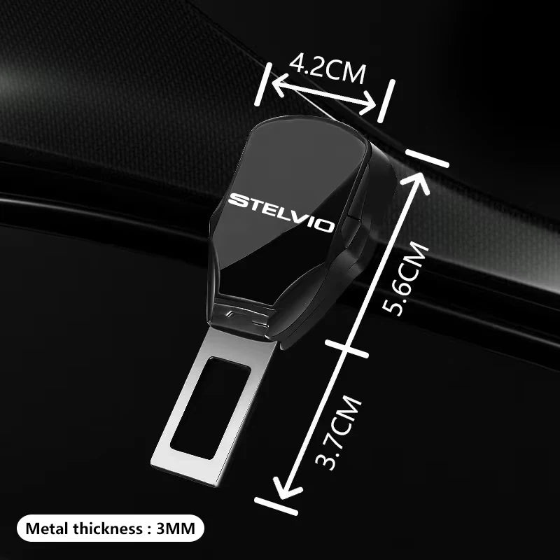 Extensor de Clip para cinturón de seguridad de coche, accesorios de emblema personalizados para alfa romeo  Stelvio