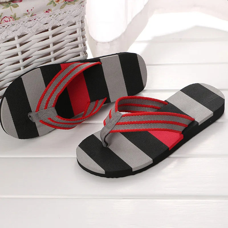 Summer Men's Flip-Flops Minimalist Beach Sandals Large Size Cross-Border New Arrival Couples Toe Thong Sandals