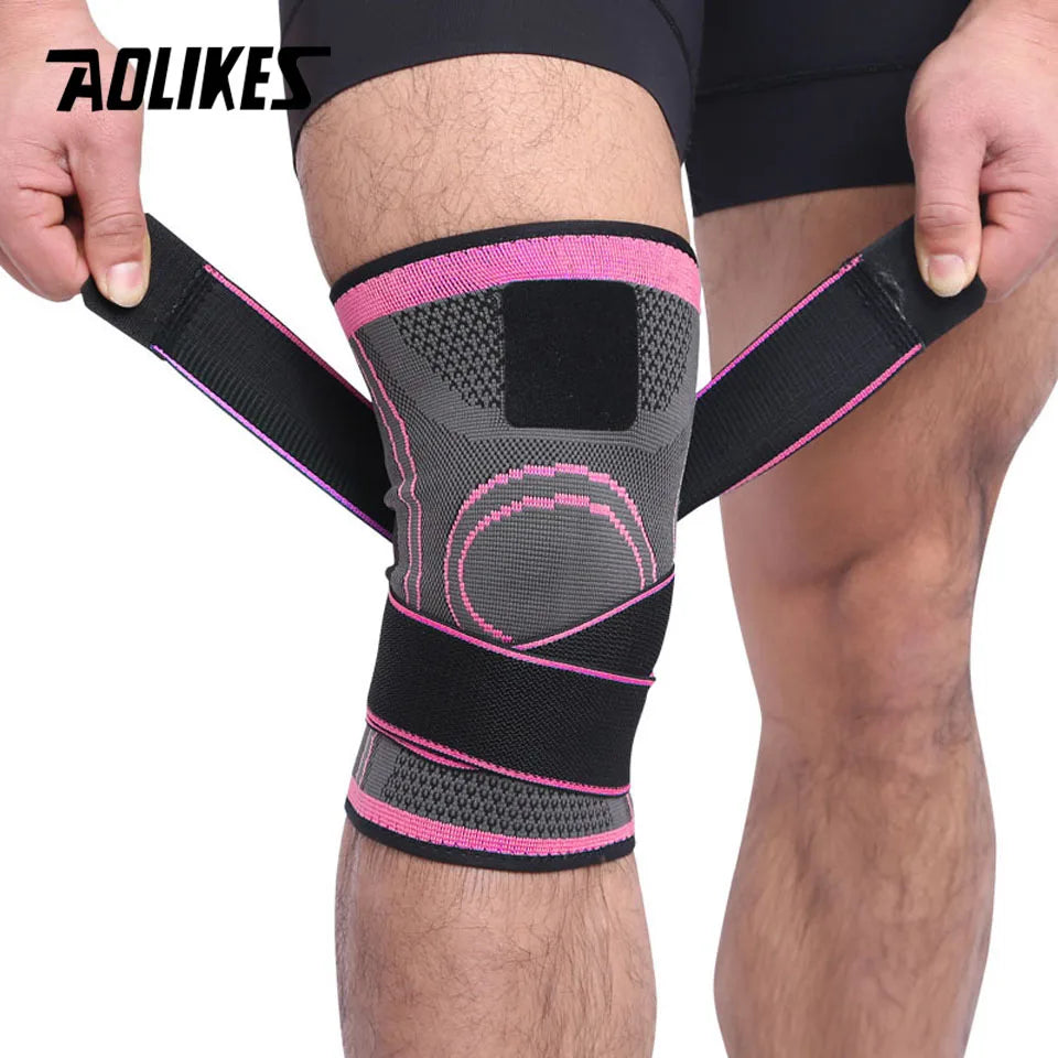 AOLIKES 1PCS Knee Brace Knee Sleeve Support For Men And Women Knee Pads For Running, Hiking Meniscus Tear Arthritis Joint