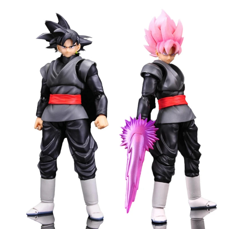 Anime Dragon Ball Assembled Super Saiyan Zamasu Goku Black SHF Figure Action Figurine PVC Model Decoration Statues Toy Gift