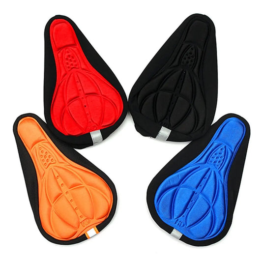 3D Comfortable Soft Silicone Bicycle Seat Cover Gel Pad Breathable Thickened Foam Bicycle Seat MTB Cycling Accessories