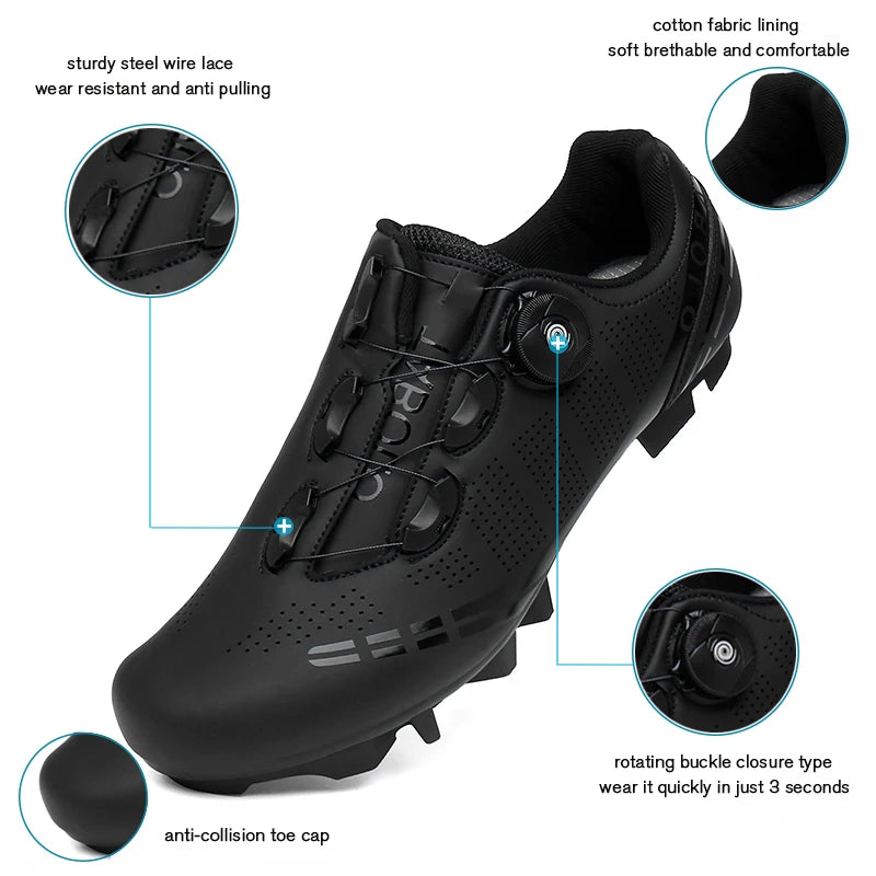 2025 MTB Cycling Shoes Men Women Outdoor Sports Mountain Bike Shoes Spd Cleats Mtb Sneakers Flat Bicycle Footwear for Shimano