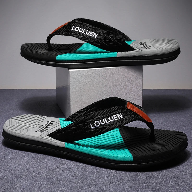 High Quality Hot Sale Men Flip Flops Summer Beach Flip Flops Men Fashion Breathable Casual Beach Men Slippers Summer Outdoor