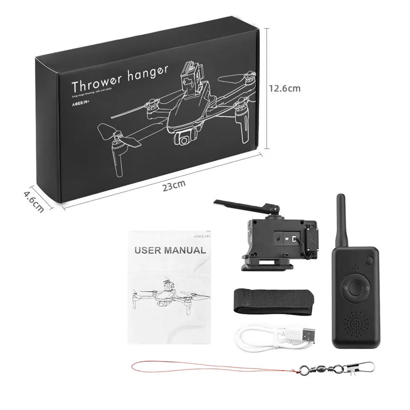 Drone Thrower Airdrop Air Drop System For Wedding Ring Fishing Bait Life Rescue