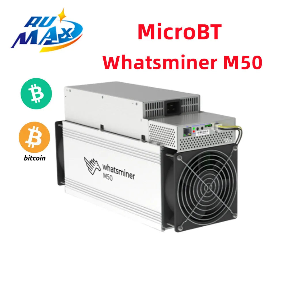 Whatsminer M50 110T 112T 118T 120T 122T MicroBT mining SHA-256 algorithm  Asic Miner BTC Bitcoin Miner in stock crypto miners