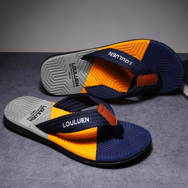 High Quality Hot Sale Men Flip Flops Summer Beach Flip Flops Men Fashion Breathable Casual Beach Men Slippers Summer Outdoor