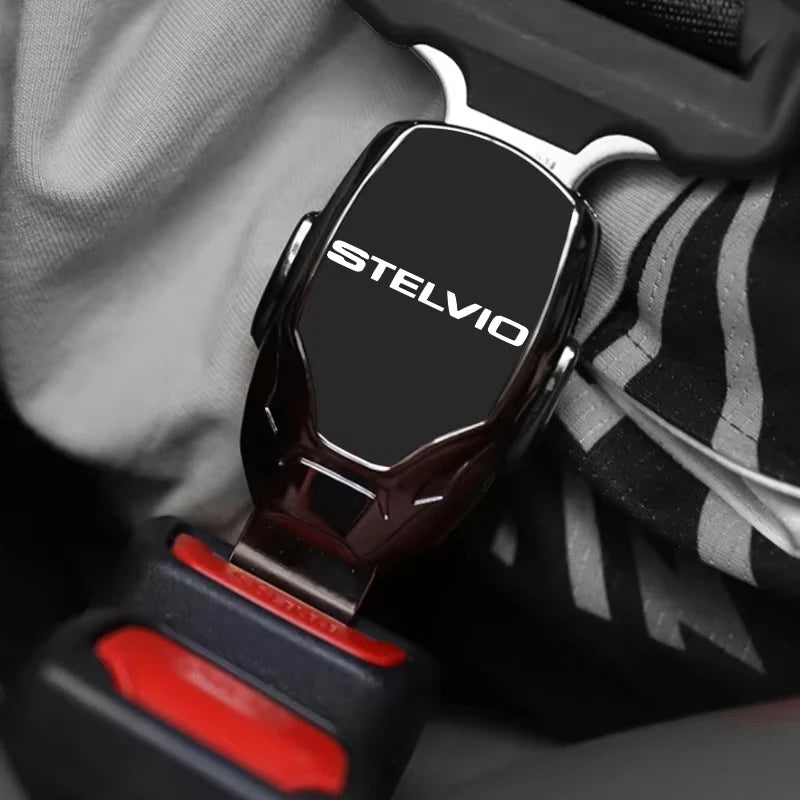 Extensor de Clip para cinturón de seguridad de coche, accesorios de emblema personalizados para alfa romeo  Stelvio