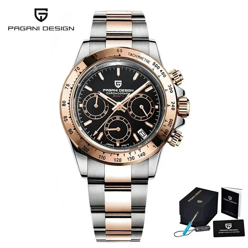 Gold 1644 PAGANI DESIGN 2025 New Men's Watches Top Brand Luxury Mens Quartz Wrist Watch Men Watch Men Chronograph Waterproof