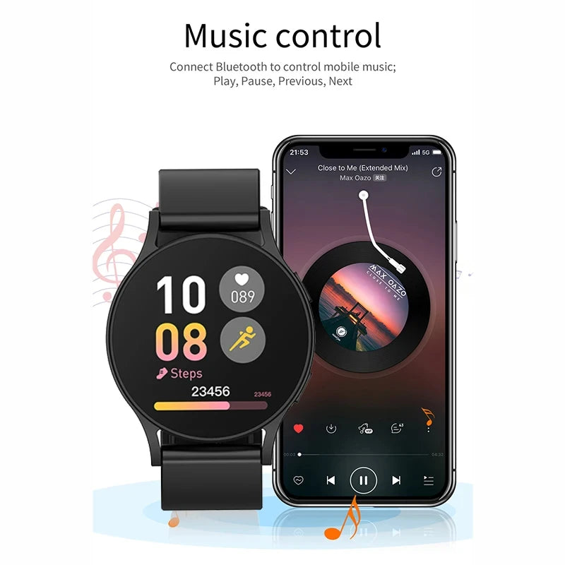 LAXASFIT 2025 New Watch 6 Business Smart Watch Men Bluetooth Call Sleep Health Monitor Fashion Sports Smartwatch for Android IOS