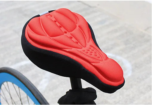 3D Comfortable Soft Silicone Bicycle Seat Cover Gel Pad Breathable Thickened Foam Bicycle Seat MTB Cycling Accessories