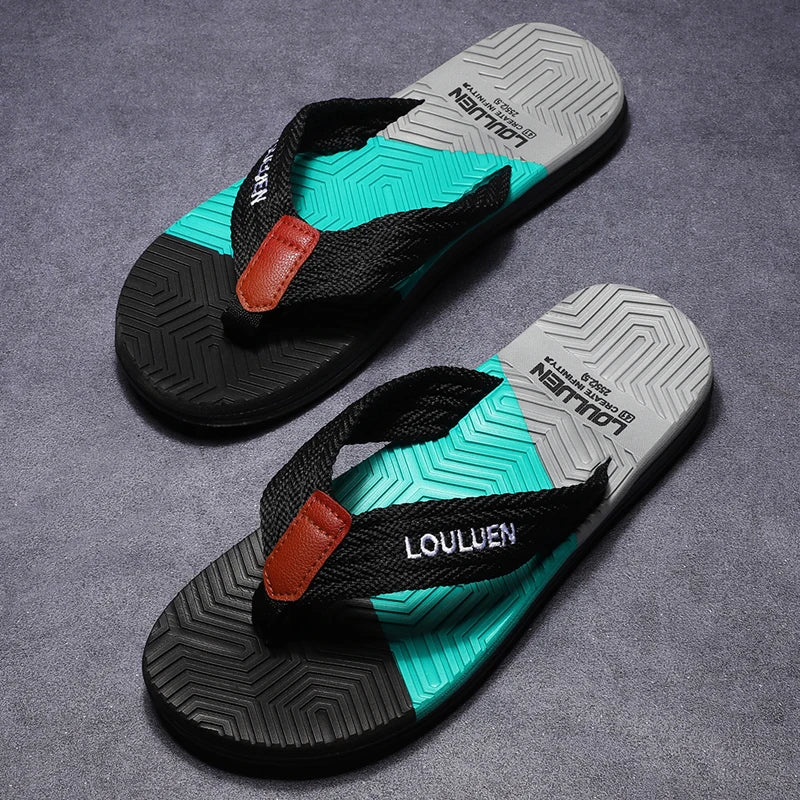 High Quality Hot Sale Men Flip Flops Summer Beach Flip Flops Men Fashion Breathable Casual Beach Men Slippers Summer Outdoor