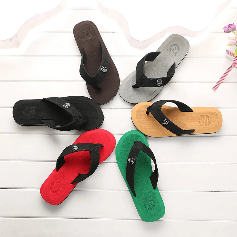 Summer Men's Flip-Flops Minimalist Beach Sandals Large Size Cross-Border New Arrival Couples Toe Thong Sandals