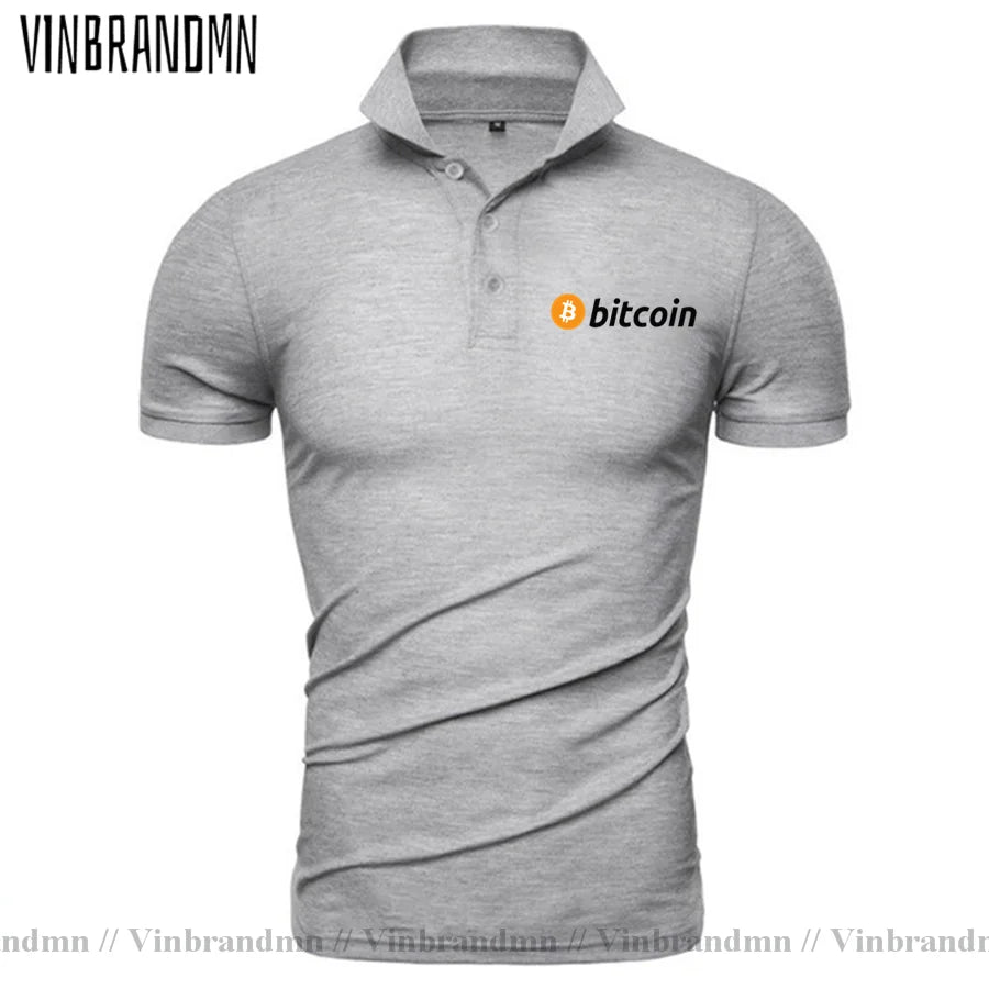 2021 Bitcoin HODL Your Cryptos Cryptocurrency Funny Polo shirt for Men Short Sleeves Clothes New Arrival Tee Shirt 100% Cotton