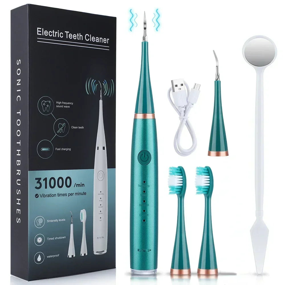 2025 Electric Toothbrush with Sound Wave Cleaning Multifunctional 3-in-1 Teeth Scaling Whitening Care USB Charging Oral Cleaning