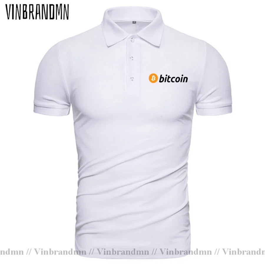 2021 Bitcoin HODL Your Cryptos Cryptocurrency Funny Polo shirt for Men Short Sleeves Clothes New Arrival Tee Shirt 100% Cotton