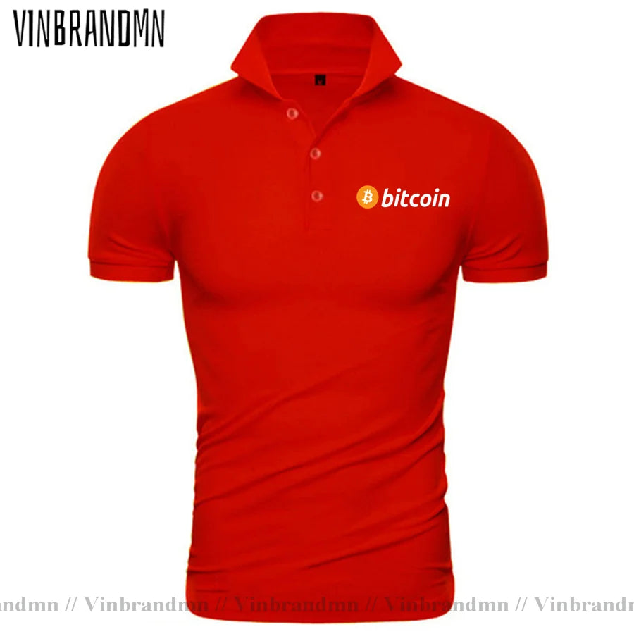 2021 Bitcoin HODL Your Cryptos Cryptocurrency Funny Polo shirt for Men Short Sleeves Clothes New Arrival Tee Shirt 100% Cotton