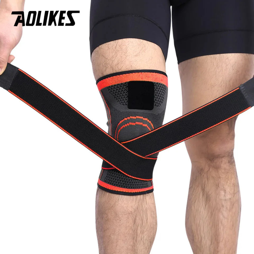 AOLIKES 1PCS Knee Brace Knee Sleeve Support For Men And Women Knee Pads For Running, Hiking Meniscus Tear Arthritis Joint