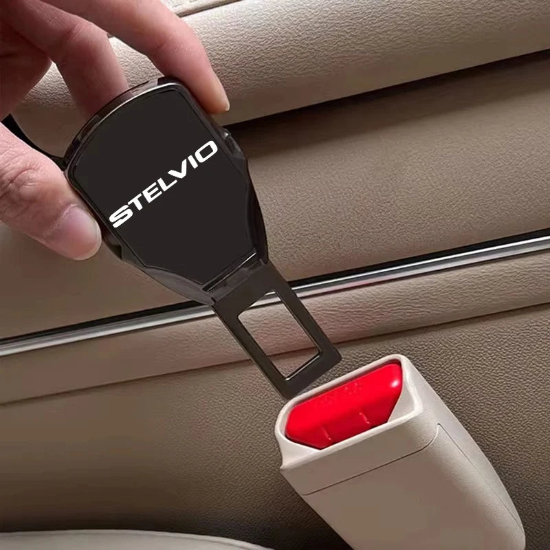 Extensor de Clip para cinturón de seguridad de coche, accesorios de emblema personalizados para alfa romeo  Stelvio