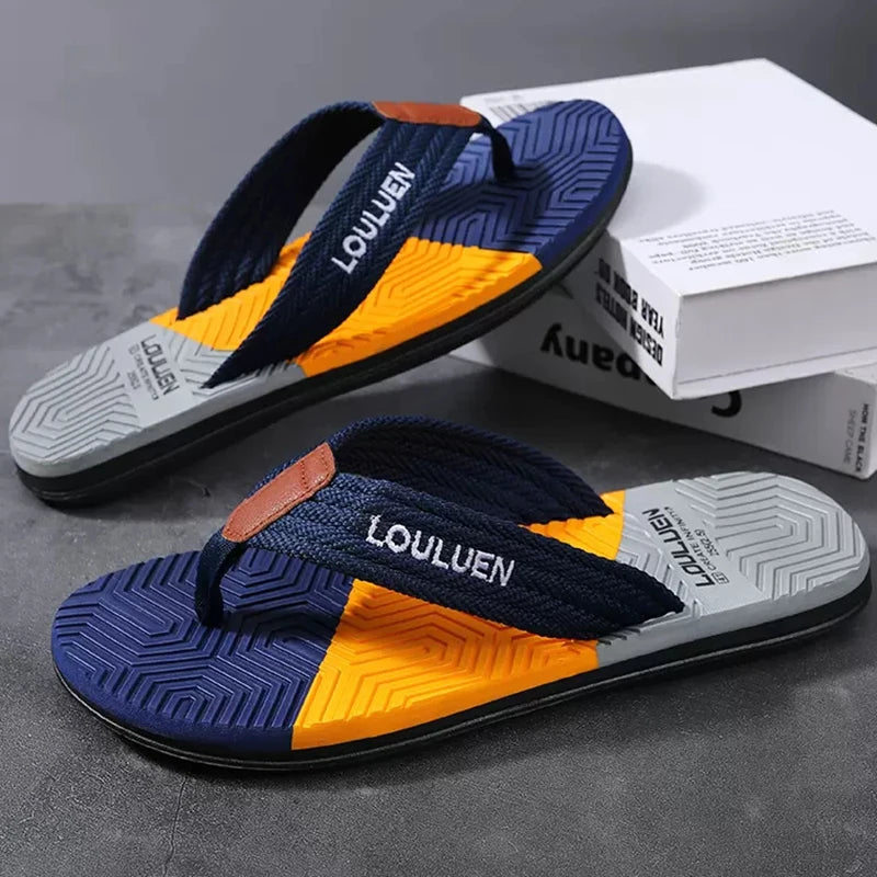 High Quality Hot Sale Men Flip Flops Summer Beach Flip Flops Men Fashion Breathable Casual Beach Men Slippers Summer Outdoor