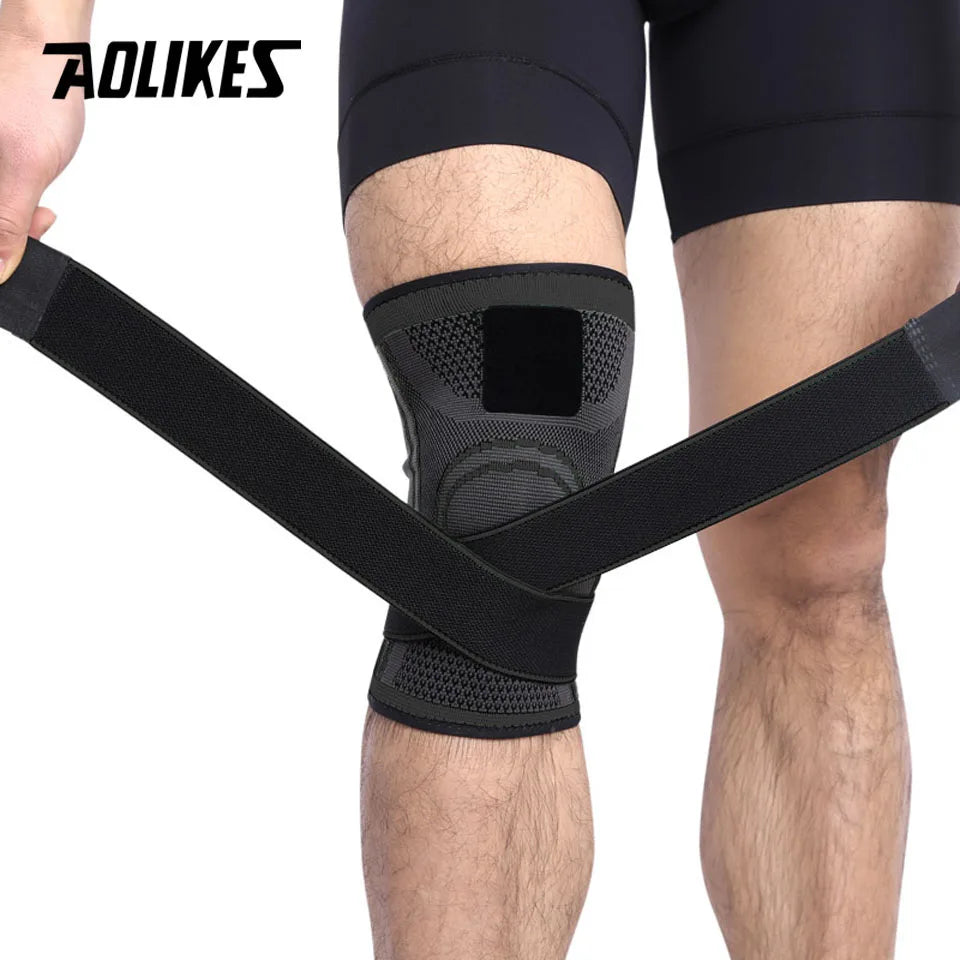 AOLIKES 1PCS Knee Brace Knee Sleeve Support For Men And Women Knee Pads For Running, Hiking Meniscus Tear Arthritis Joint