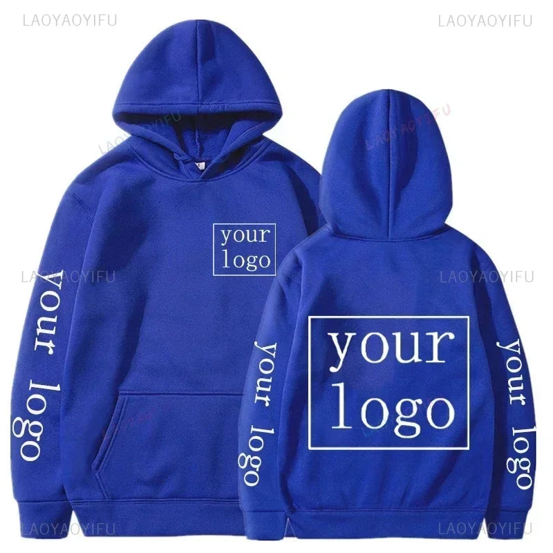 2025 Student Casual Customized Printed Text DIY Hoodie Custom Logo Personalized Hoody Custom Hoodies Text Logo Sweatshirt Tops