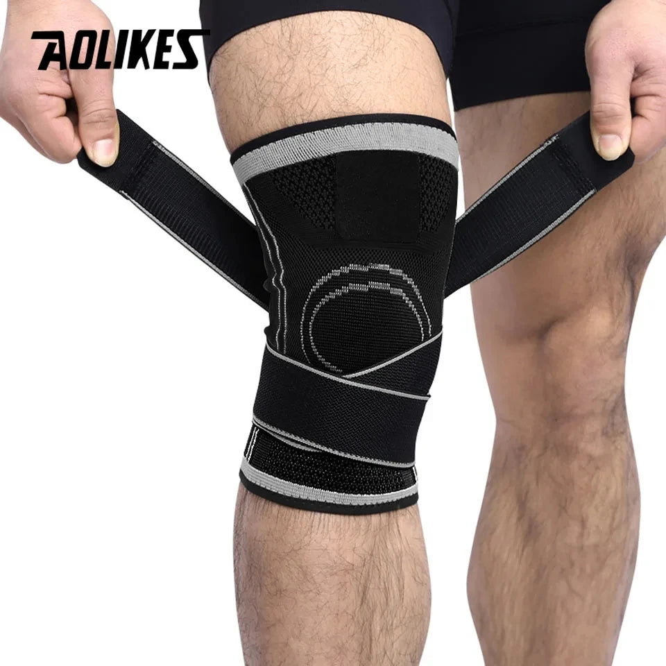 AOLIKES 1PCS Knee Brace Knee Sleeve Support For Men And Women Knee Pads For Running, Hiking Meniscus Tear Arthritis Joint