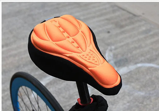 3D Comfortable Soft Silicone Bicycle Seat Cover Gel Pad Breathable Thickened Foam Bicycle Seat MTB Cycling Accessories