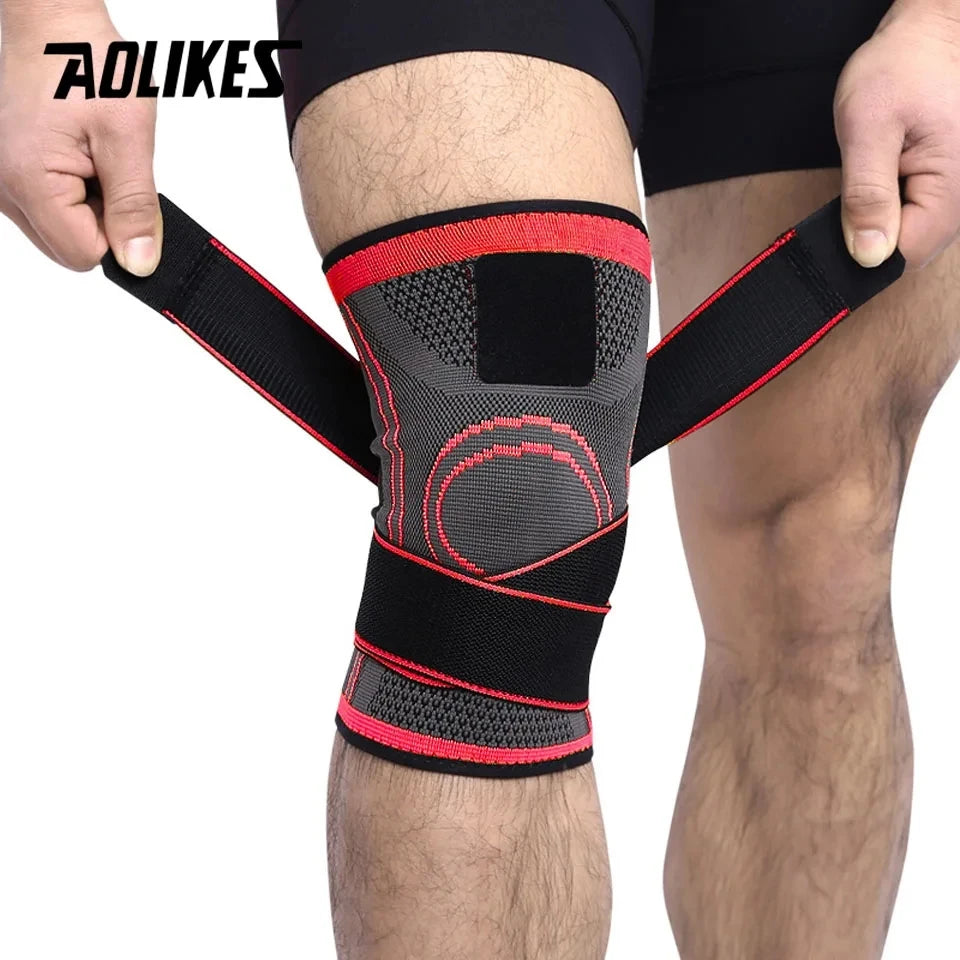 AOLIKES 1PCS Knee Brace Knee Sleeve Support For Men And Women Knee Pads For Running, Hiking Meniscus Tear Arthritis Joint