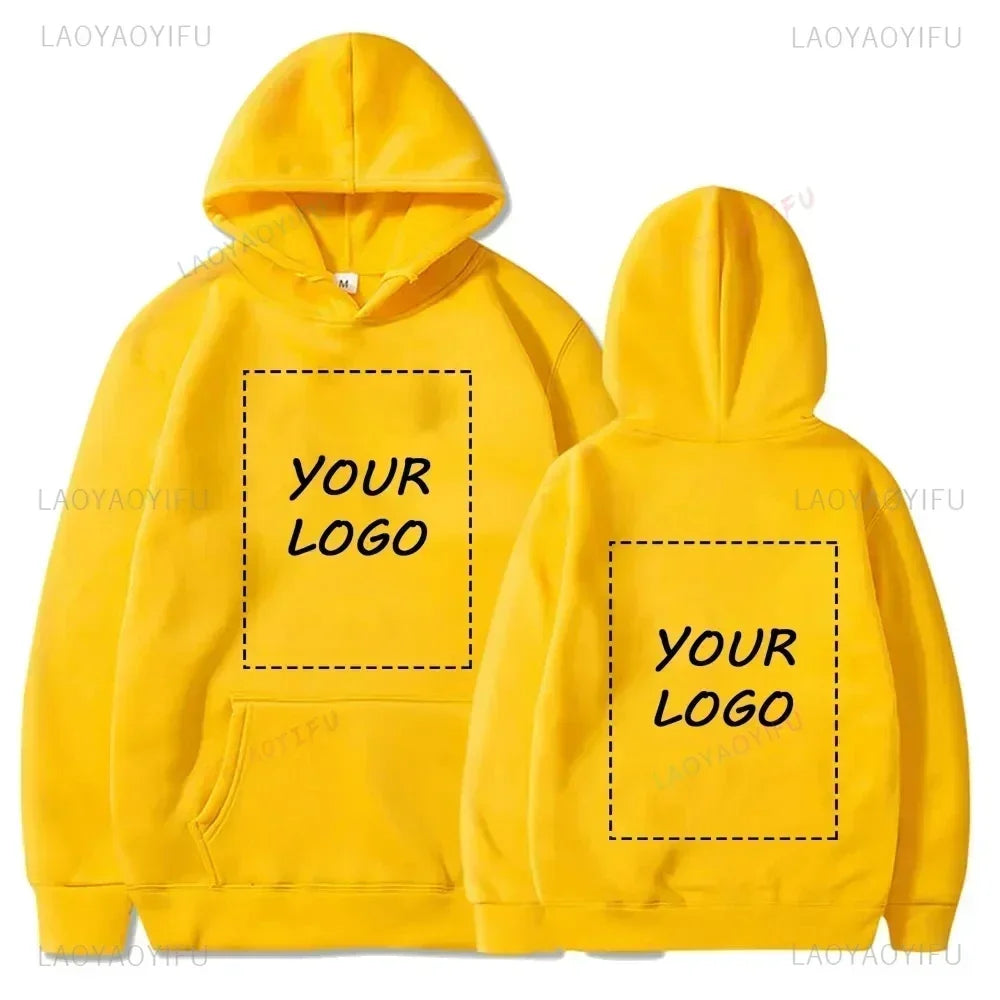 2025 Student Casual Customized Printed Text DIY Hoodie Custom Logo Personalized Hoody Custom Hoodies Text Logo Sweatshirt Tops