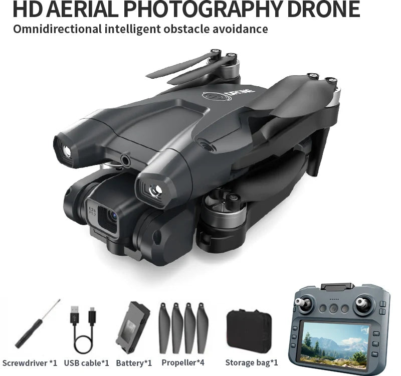 2024newlarge screen control D15//D600 professional drone 8K high-definition obstacle avoidance wide-angle helicopter WIFI FPV