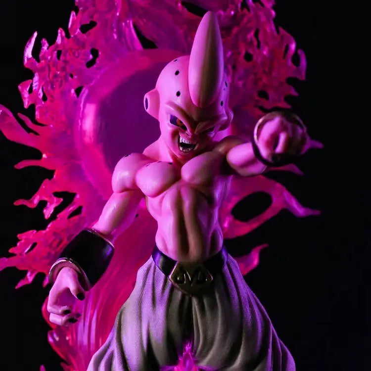 Dragon Ball Buu Anime Figure Majin Buu Boo Pvc Action Figures Led Light Collectible Model Doll Majinboo Figurine Toys Boy Gift