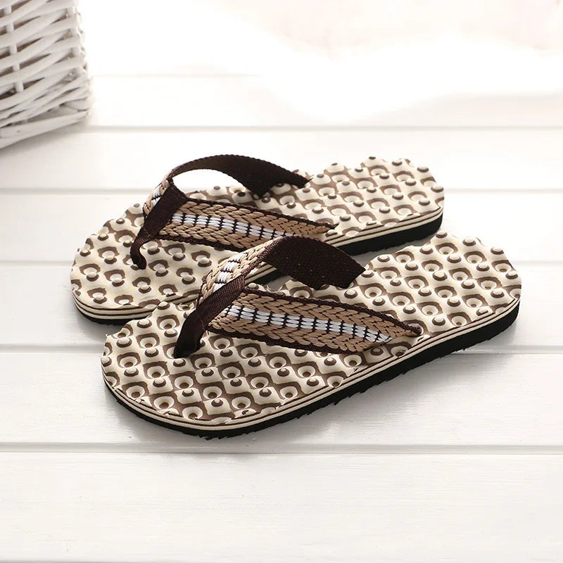 Summer Men's Flip-Flops Minimalist Beach Sandals Large Size Cross-Border New Arrival Couples Toe Thong Sandals